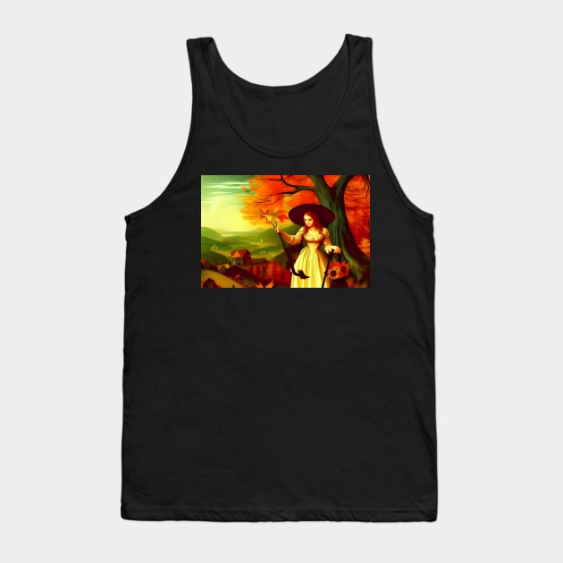 Autumnal witch Tank Top by Annka47